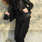 Ladies Fitted Hoodie BLACK