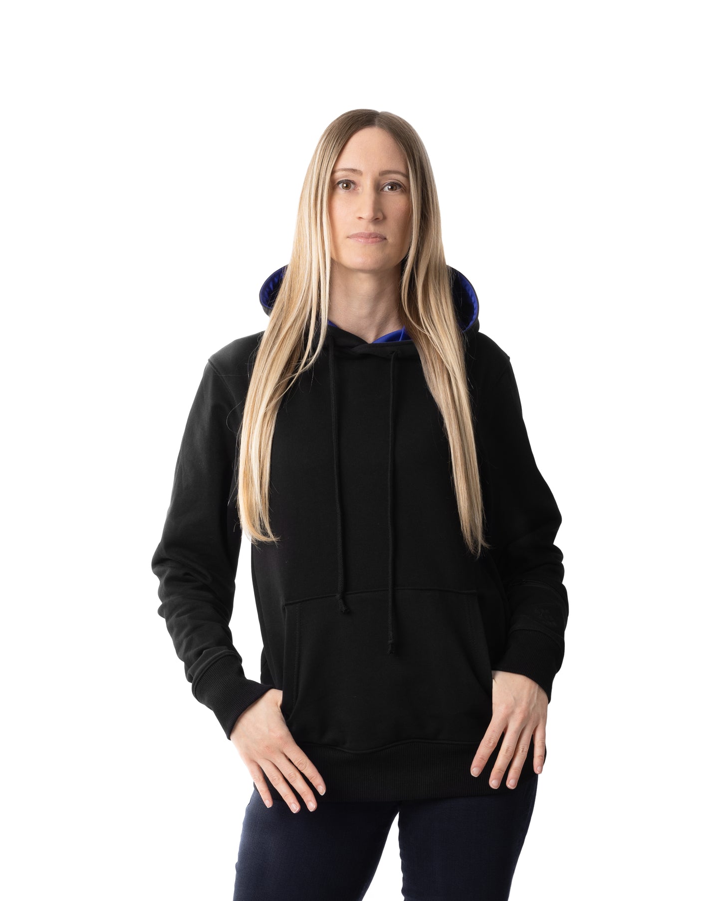 Unisex Pullover Kangaroo Hoodie BLUE