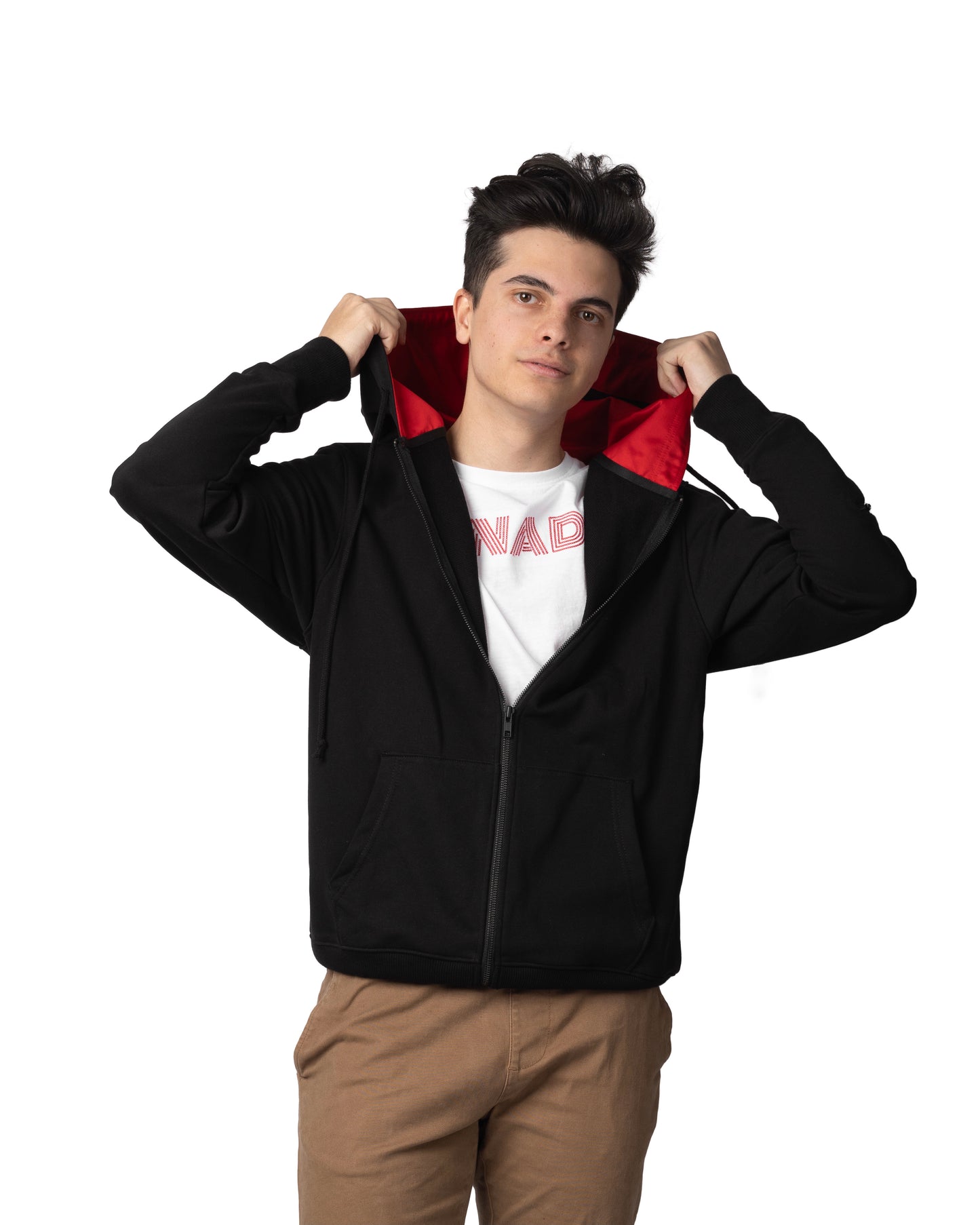 Zip Up Hoodie RED
