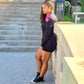 Ladies Fitted Hoodie PINK