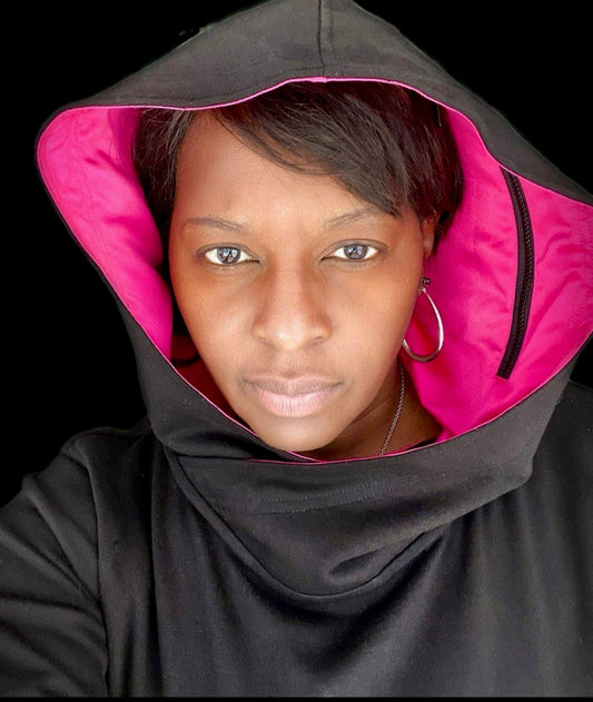 Ladies Fitted Hoodie PINK