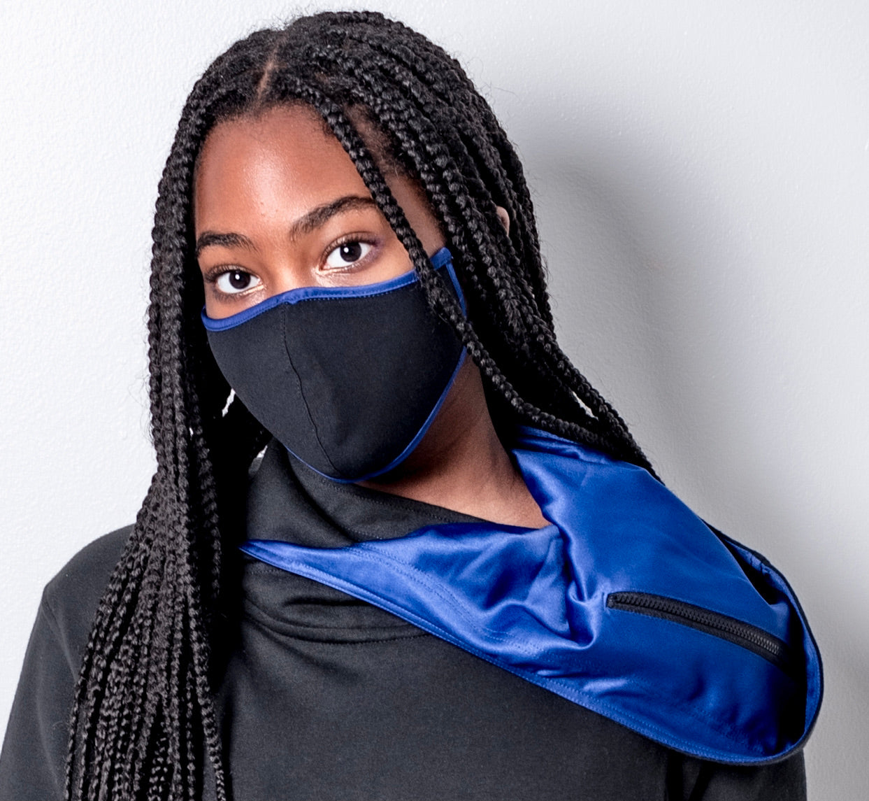 Ladies Fitted Hoodie BLUE