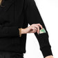 Unisex Pullover Kangaroo Hoodie BLACK