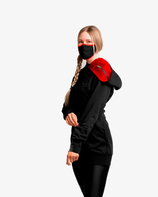 Ladies Fitted Hoodie RED